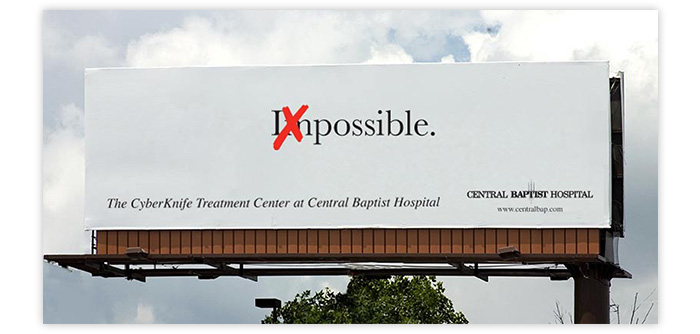 Central Baptist Hospital CyberKnife Impossible/Possible Ad