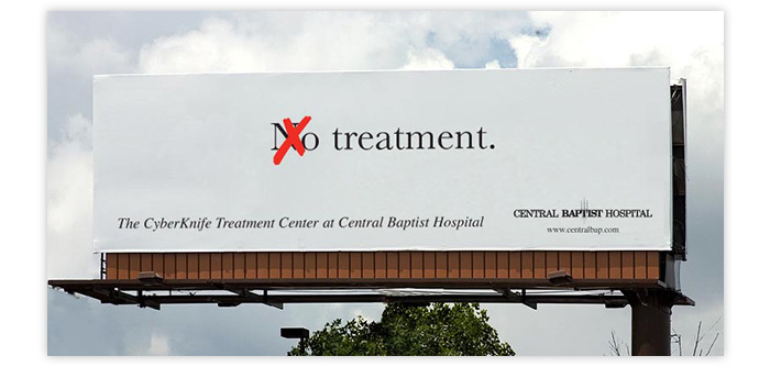 Central Baptist Hospital CyberKnife No Treatment/Treatment Ad